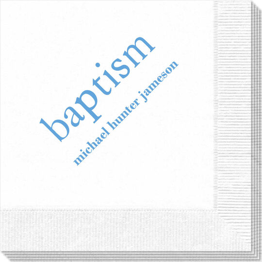 Big Word Baptism Napkins